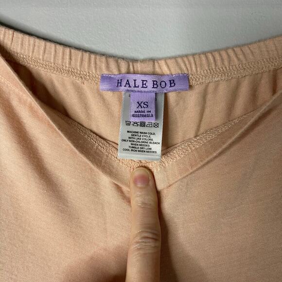 Hale Bob Pajama Set Long Sleeves Button Front Women’s XS Pink Classic Preppy - Picture 9 of 10